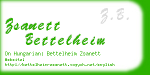 zsanett bettelheim business card